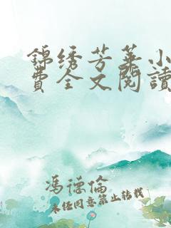 锦绣芳华小说免费全文阅读