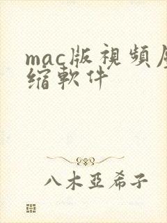 mac版视频压缩软件