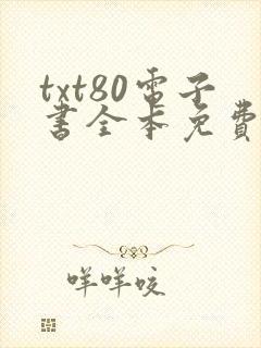 txt80电子书全本免费下载