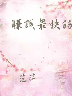 赚钱最快的项目