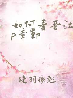 如何看晋江vip章节