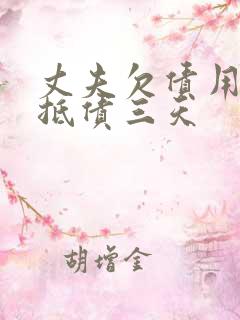 丈夫欠债用妻子抵债三天