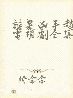 谁是凶手赵丽颖电视剧全集免费观看
