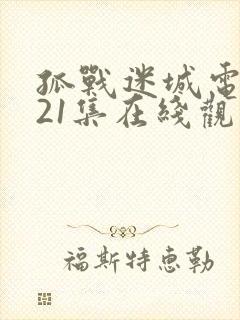 孤战迷城电视剧21集在线观看