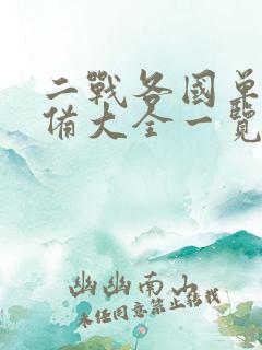 二战各国单兵装备大全一览