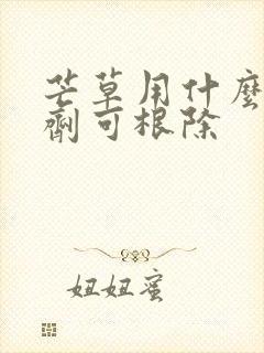 芒草用什么除草剂可根除
