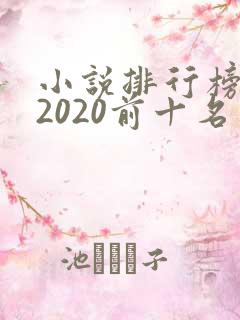 小说排行榜言情2020前十名