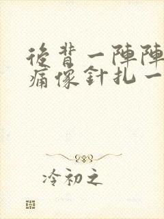 后背一阵阵的刺痛像针扎一样