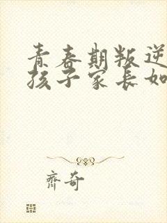 青春期叛逆期男孩子家长如何沟通