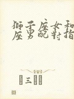 狮子座女和摩羯座男配对指数
