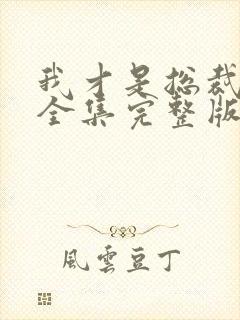 我才是总裁夫人全集完整版