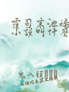 霍司寒池娇池晚小说叫什么名字
