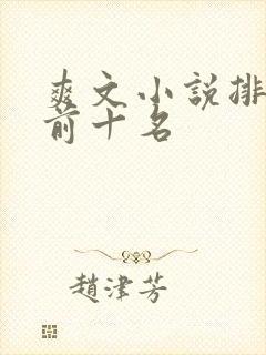 爽文小说排行榜前十名