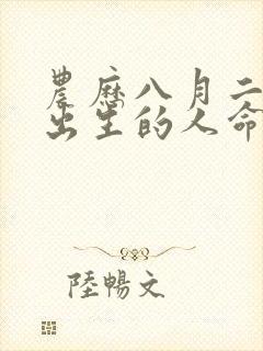 农历八月二十八出生的人命运如何