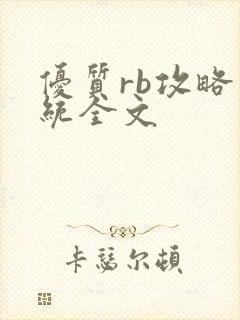 优质rb攻略系统全文