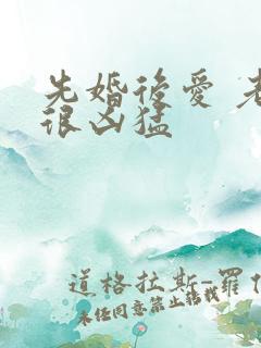 先婚后爱 老公很凶猛