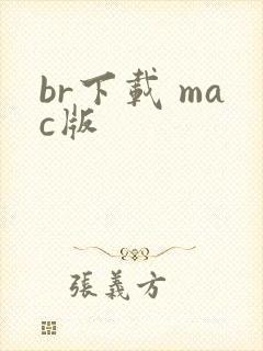 br下载 mac版