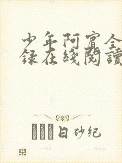 少年阿宾全文目录在线阅读
