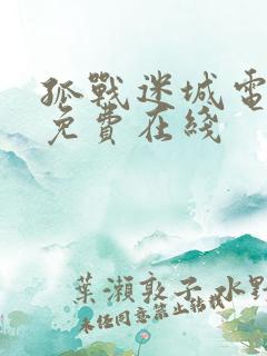 孤战迷城电视剧免费在线