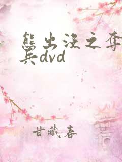 熊出没之夺宝熊兵dvd