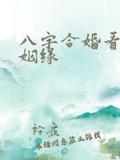 八字合婚看两人姻缘