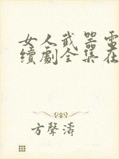 女人武器电视连续剧全集在线观看免费