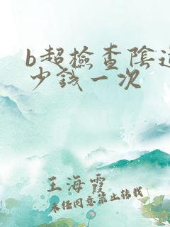 b超检查阴道多少钱一次