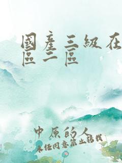 国产三级在线一区二区
