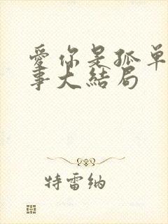 爱你是孤单的心事大结局