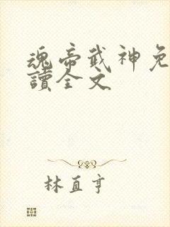 魂帝武神免费阅读全文