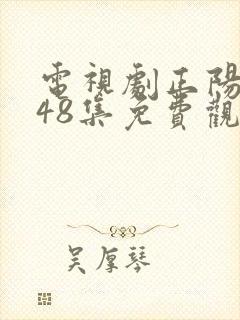电视剧正阳门下48集免费观看全集高清