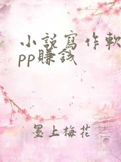 小说写作软件app赚钱