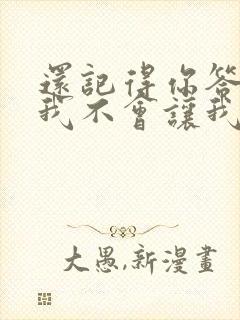 还记得你答应过我不会让我把你找不见下一句