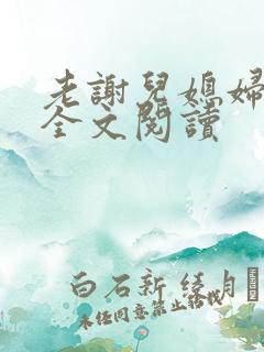 老谢儿媳妇韩雪全文阅读