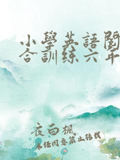 小学英语阅读组合训练六年级上册答案