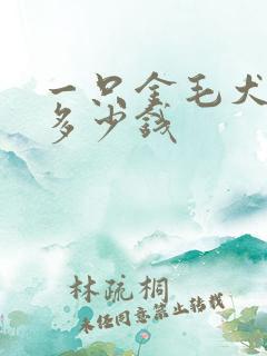 一只金毛犬大约多少钱