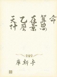 天乙在算命中是什么意思