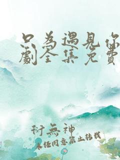 只为遇见你电视剧全集免费观看