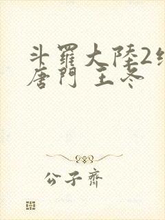 斗罗大陆2绝世唐门 王冬
