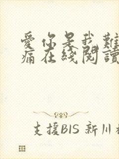 爱你是我难言的痛在线阅读完整版