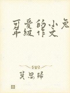 可爱的小兔子二年级作文