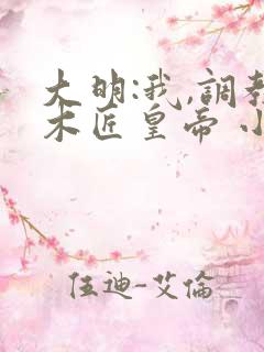 大明:我,调教木匠皇帝 小说