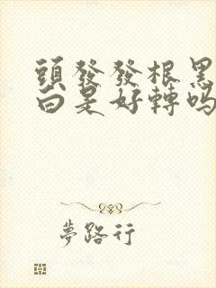 头发发根黑发尾白是好转吗