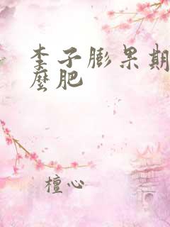 李子膨果期用什么肥