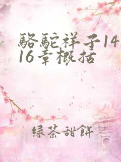 骆驼祥子14到16章概括