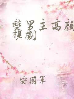 双男主高颜值电视剧