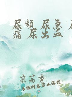 尿频 尿急 尿痛 尿出血