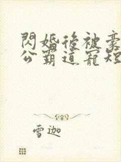 闪婚后被豪门老公霸道宠短剧