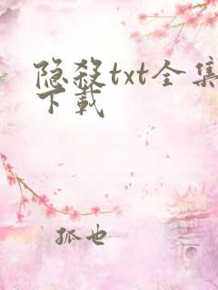 隐杀txt全集下载