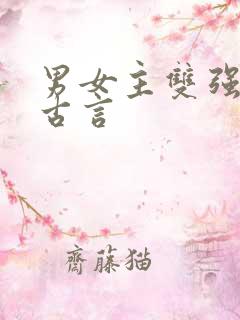 男女主双强权谋古言